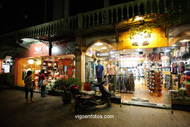 Calles y ambiente de la Guilin. 