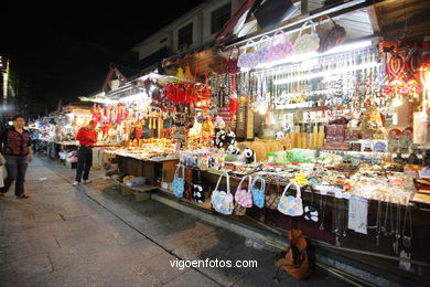 Ruas e ambiente da Guilin . 