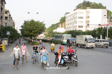 Ruas e ambiente da Guilin . 