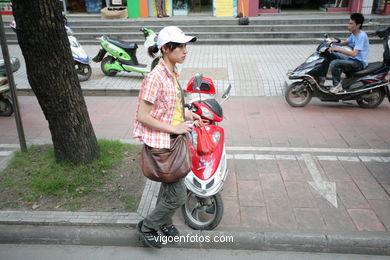 Ruas e ambiente da Guilin . 