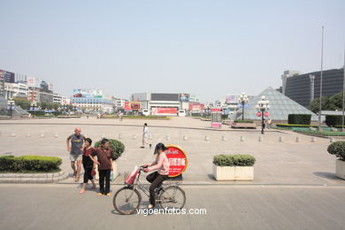 Ruas e ambiente da Guilin . 