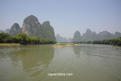Landschaften von Li-Fluss. 