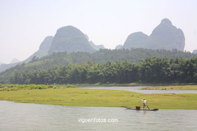 Landschaften von Li-Fluss. 