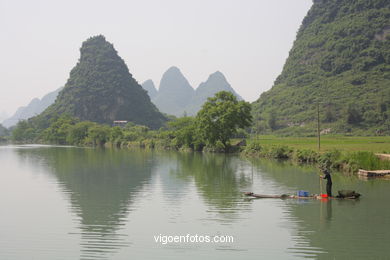 Paisagens rio Yulong . 