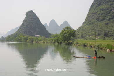 Paisagens rio Yulong . 