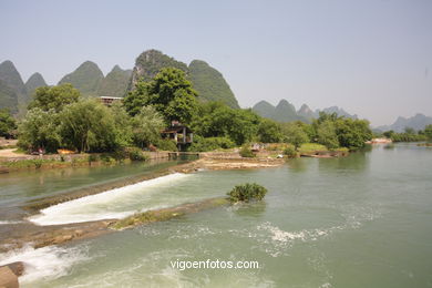 Paisagens rio Yulong . 