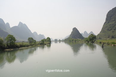 Paisagens rio Yulong . 