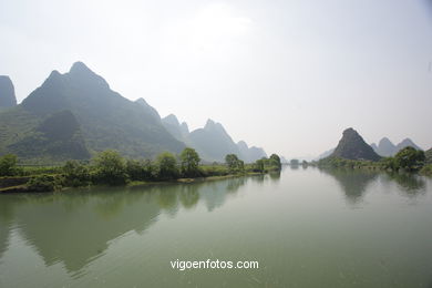 Paisagens rio Yulong . 