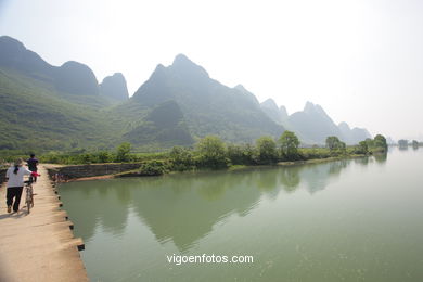 Paisagens rio Yulong . 