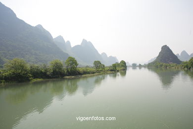 Paisagens rio Yulong . 