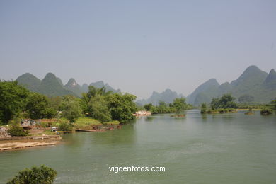 Paisagens rio Yulong . 