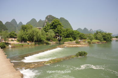 Paisagens rio Yulong . 