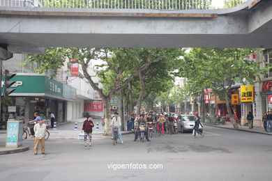 Calles de Hangzhou. 