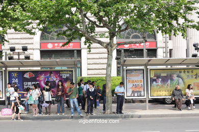 Calles de Hangzhou. 