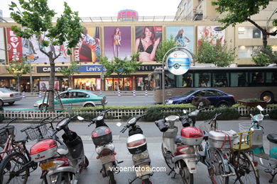 Calles de Hangzhou. 