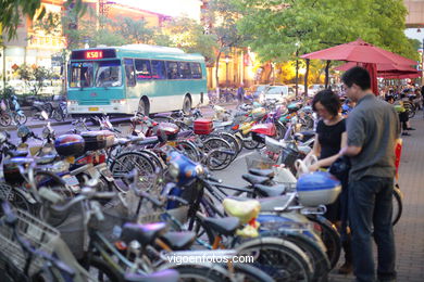 Calles de Hangzhou. 