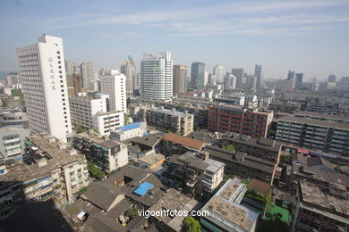 Calles de Hangzhou. 