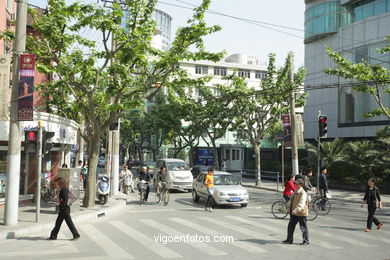 Ruas de Shanghai .