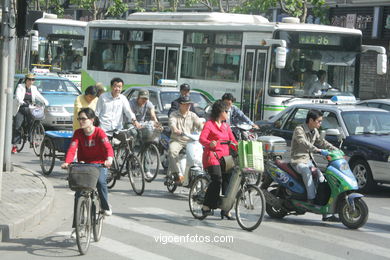 Ruas de Shanghai .