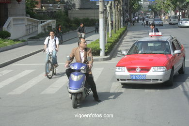 Ruas de Shanghai . 