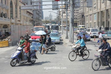 Ruas de Shanghai . 