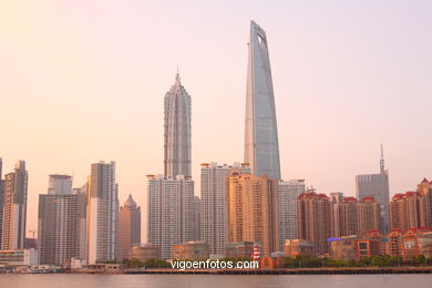 Skyscrapers. Skyline Shanghai. 