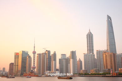 Skyscrapers. Skyline Shanghai.