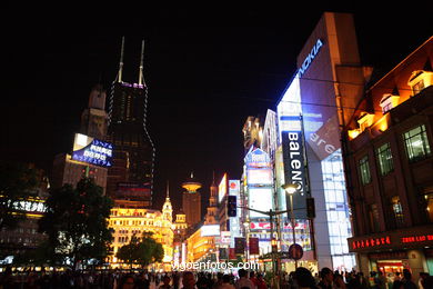 Shanghai at night.