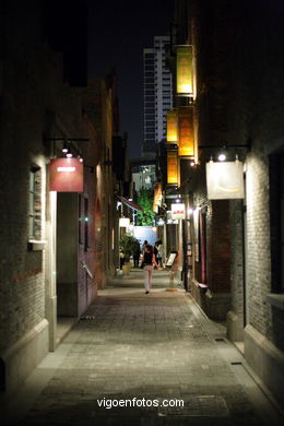 Shanghai at night.