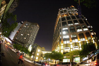 Shanghai at night.