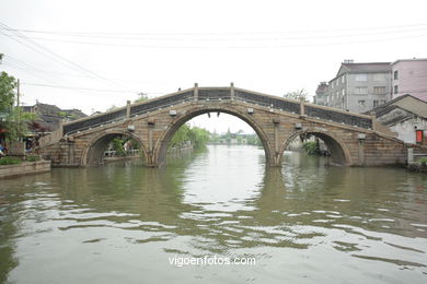 Kanälen in Suzhou. 