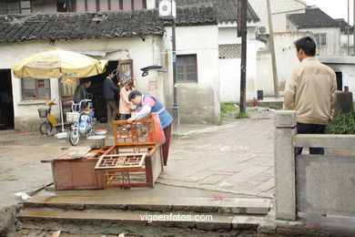 Kanälen in Suzhou. 