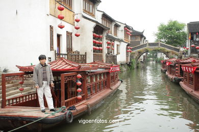 Canais de Suzhou .