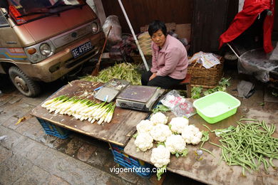 Mercado tradicional . 