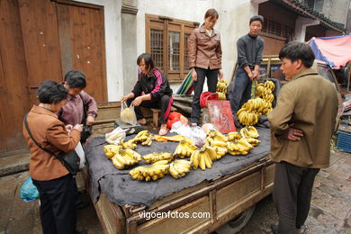 Mercado tradicional de  barrio de Suzhou