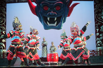 Traditional Dance Spectacle in China. 