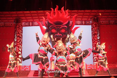 Traditional Dance Spectacle in China. 