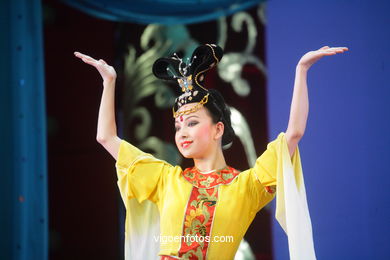 Traditionelle Tanz-Spektakel in China