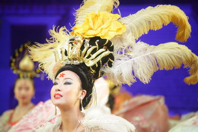 Traditional Dance Spectacle in China. 