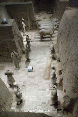 Terracotta Warriors Museum. Pit 3. 