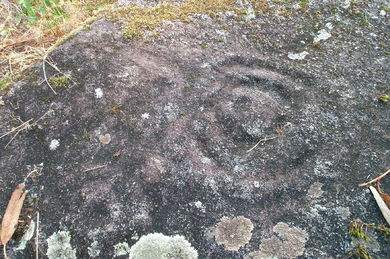 Cave embossing - rock art