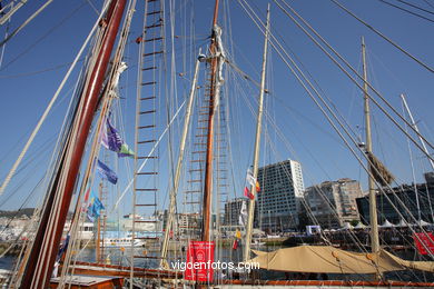 BARCOS NO PORTO - DESAFIO ATLÁNTICO DE GRANDES VELEROS - REGATA CUTTY SARK. 2009 - TALL SHIPS ATLANTIC CHALLENGE 2009