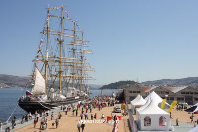 BARCOS NO PORTO - DESAFIO ATLÁNTICO DE GRANDES VELEROS - REGATA CUTTY SARK. 2009 - TALL SHIPS ATLANTIC CHALLENGE 2009