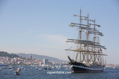 REGATA E SAIDA DENDE VIGO - DESAFIO ATLÁNTICO DE GRANDES VELEROS - REGATA CUTTY SARK. 2009 - TALL SHIPS ATLANTIC CHALLENGE 2009