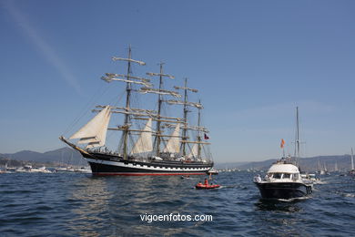 REGATA E SAIDA DENDE VIGO - DESAFIO ATLÁNTICO DE GRANDES VELEROS - REGATA CUTTY SARK. 2009 - TALL SHIPS ATLANTIC CHALLENGE 2009