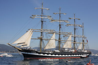 REGATA E SAIDA DENDE VIGO - DESAFIO ATLÁNTICO DE GRANDES VELEROS - REGATA CUTTY SARK. 2009 - TALL SHIPS ATLANTIC CHALLENGE 2009