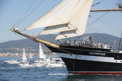 REGATA EN VIGO. DESAFÍO ATLÁNTICO DE GRANDES VELEROS - REGATA CUTTY SARK. 2009 - TALL SHIPS ATLANTIC CHALLENGE 2009