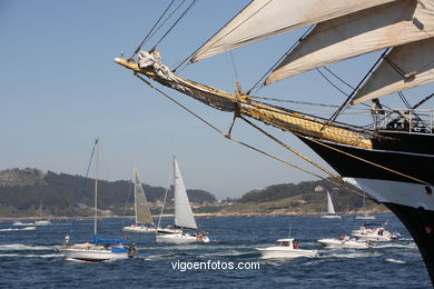 REGATA E SAIDA DENDE VIGO - DESAFIO ATLÁNTICO DE GRANDES VELEROS - REGATA CUTTY SARK. 2009 - TALL SHIPS ATLANTIC CHALLENGE 2009