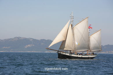 REGATA E SAIDA DENDE VIGO - DESAFIO ATLÁNTICO DE GRANDES VELEROS - REGATA CUTTY SARK. 2009 - TALL SHIPS ATLANTIC CHALLENGE 2009