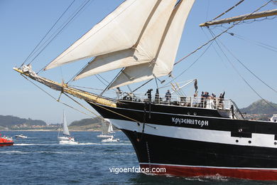 KRUZENSHTERN -  VELERO RUSO - BARCO - DESAFÍO ATLÁNTICO DE GRANDES VELEROS - REGATA CUTTY SARK. 2009 - TALL SHIPS ATLANTIC CHALLENGE 2009